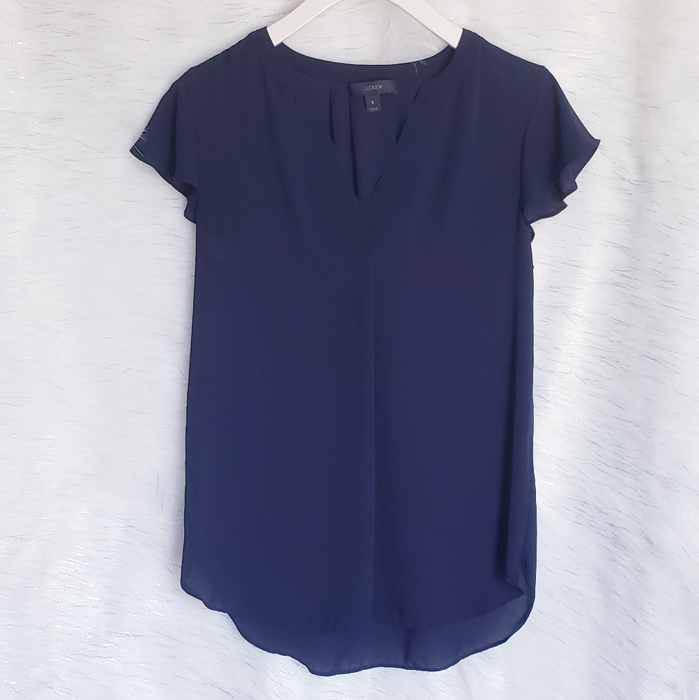 J. Crew Navy Shell Size 0